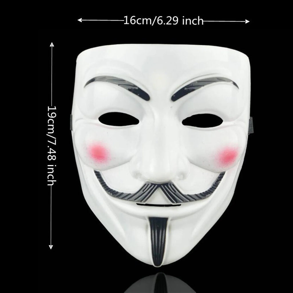 Guy Fawkes Anonymous Full Face Mask – Halloween Cosplay Prop