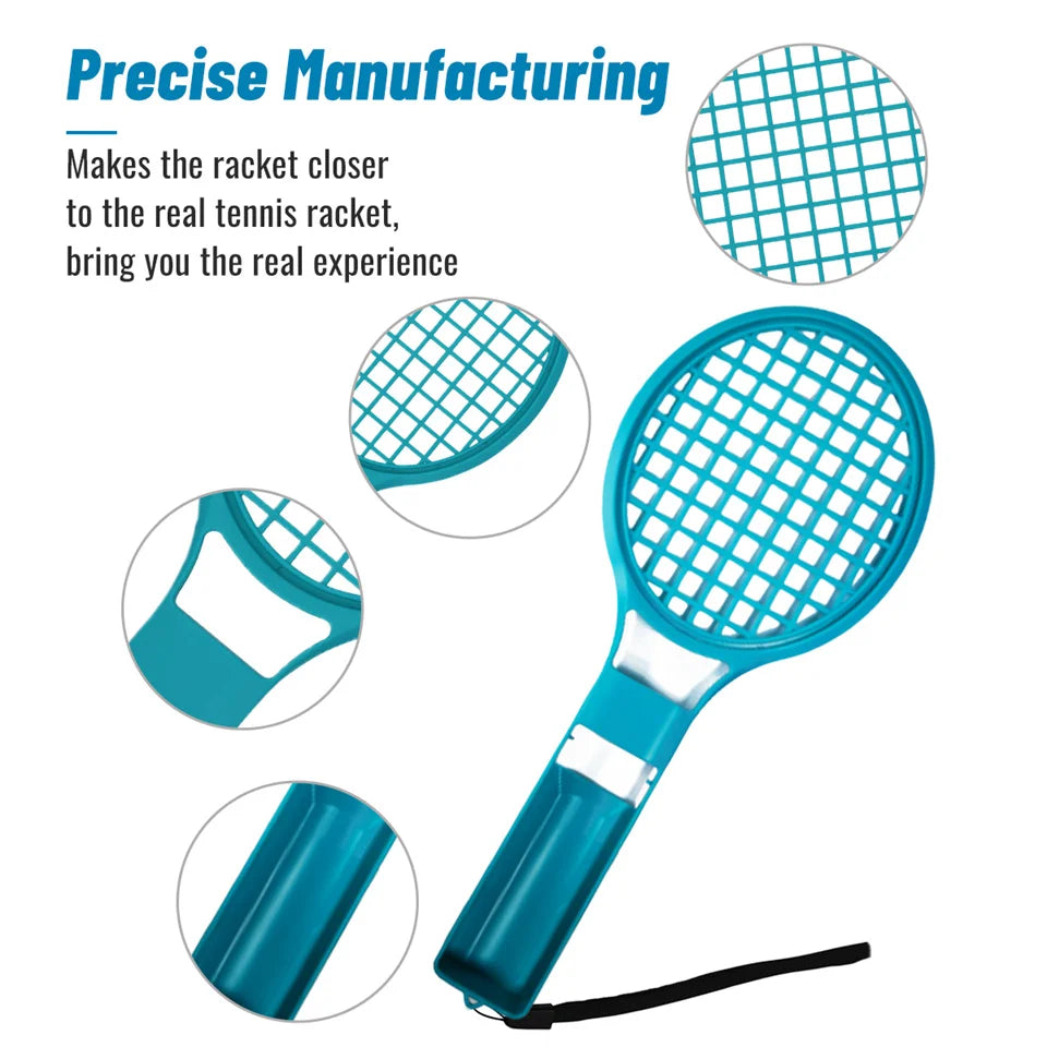Tennis Racket Grip for Nintendo Switch & OLED Joy-Con (2-Pack)