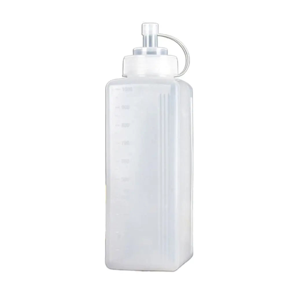 PE Sauce Squeeze Bottle 800/1000ml Leak-Proof Condiment Dispenser