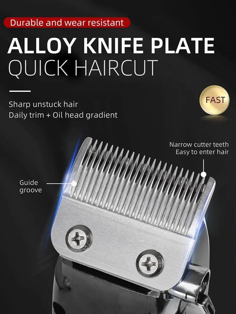 Kemei PG809A Cordless Hair Clipper – LED Display Trimmer
