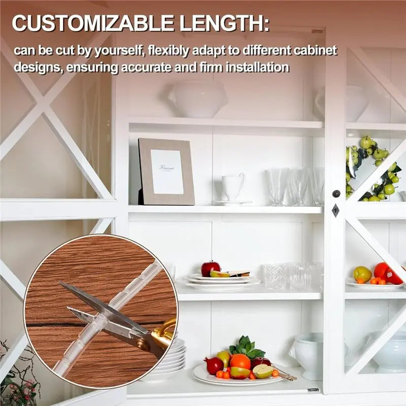 Clear Rubber Retainer Strips for Cabinet Glass – 26.25 Ft