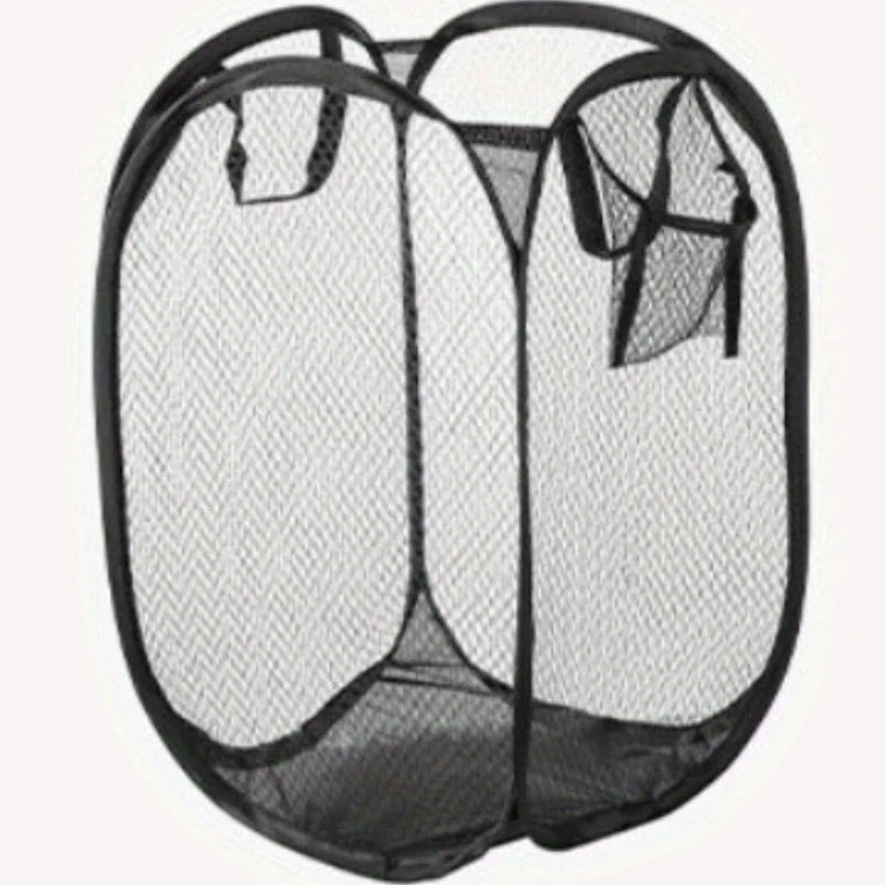 Foldable Mesh Laundry Basket Collapsible Clothes Hamper