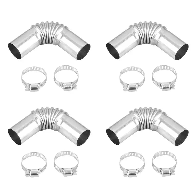4x Parking Heater Exhaust Elbow Connector 25mm Stainless Steel