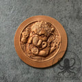 DIY Buddhist Elephant God Metal Pendant Kit – Cowhide Shaping