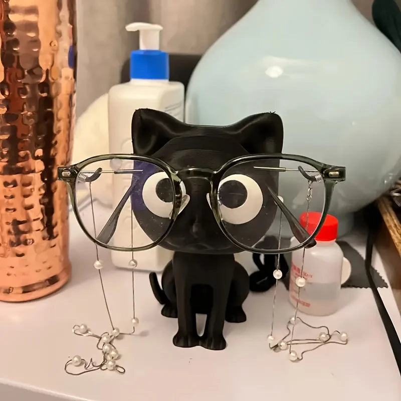 3D Printed Cat Glasses Holder – Cute Desk Organizer Stand