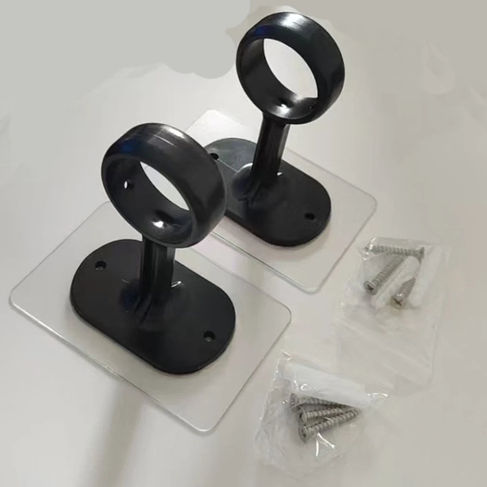 Self Adhesive Curtain Rod Brackets – No-Drill Ceiling Mount