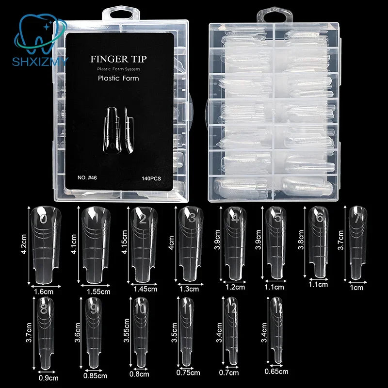 Eagle Talon False Nail Tips Clear Stiletto 70/140/150pcs
