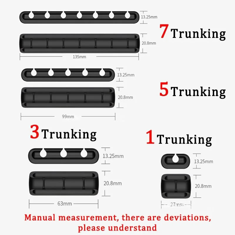 Silicone Desktop Cable Organizer – Multi-Hole Cord Holder