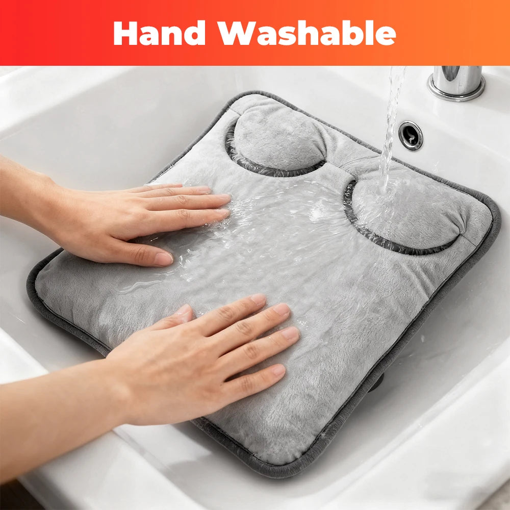 Electric Foot Warmer 4-Level Heated Pad – Soft & Washable