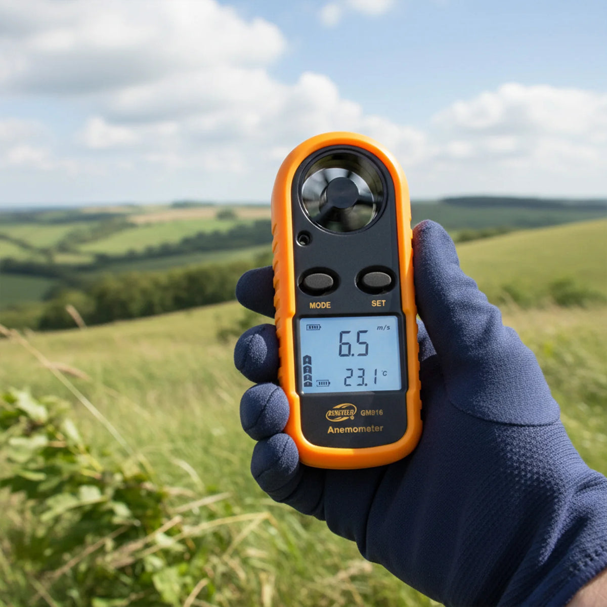Mini Anemometer Wind Speed Meter with LCD Backlight | VIBE