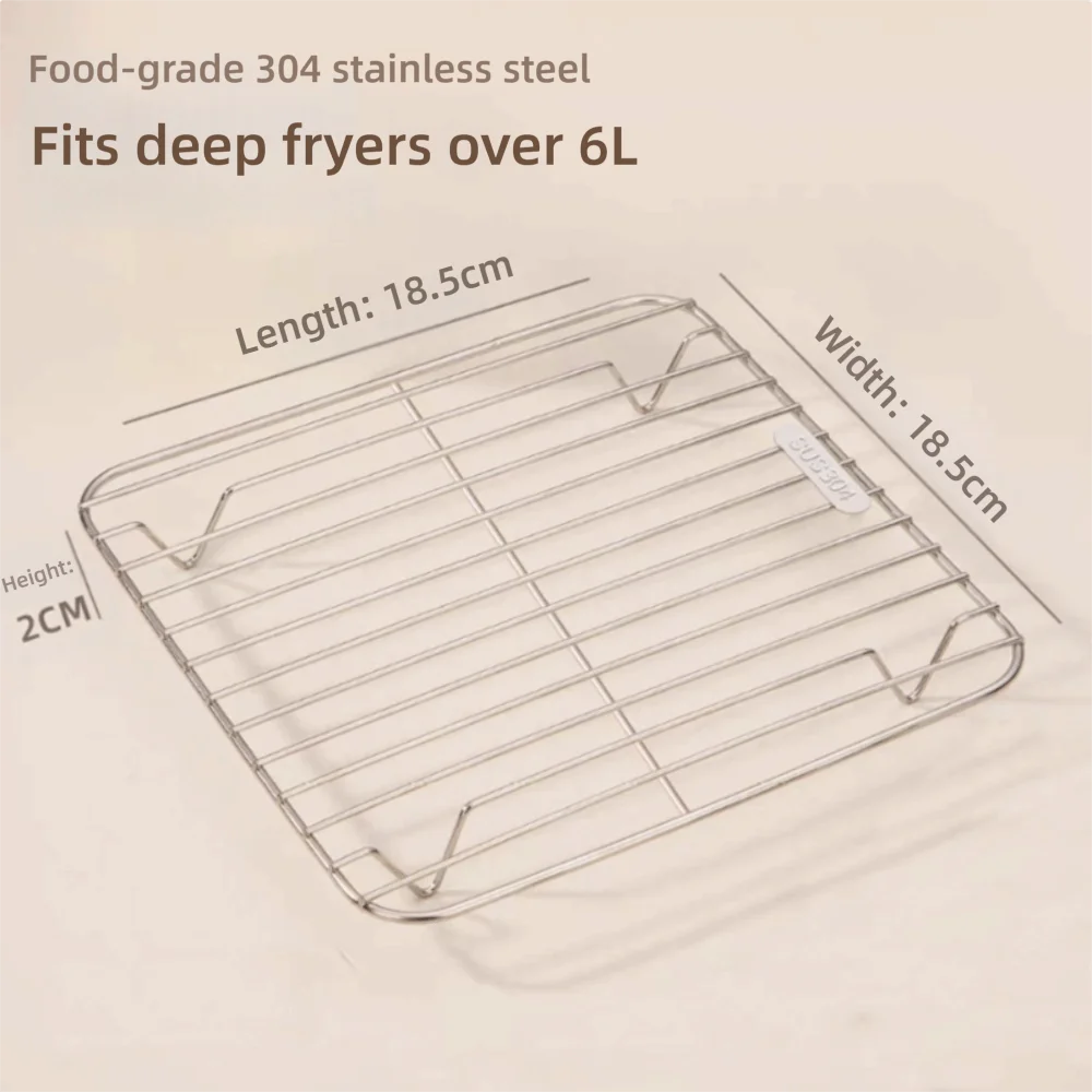 304 Stainless Steel Cooking Rack – BBQ Steamer & Cooling Grid