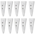 10Pcs Horn Resin Double Hole Sewing Buttons for Garments & Bags
