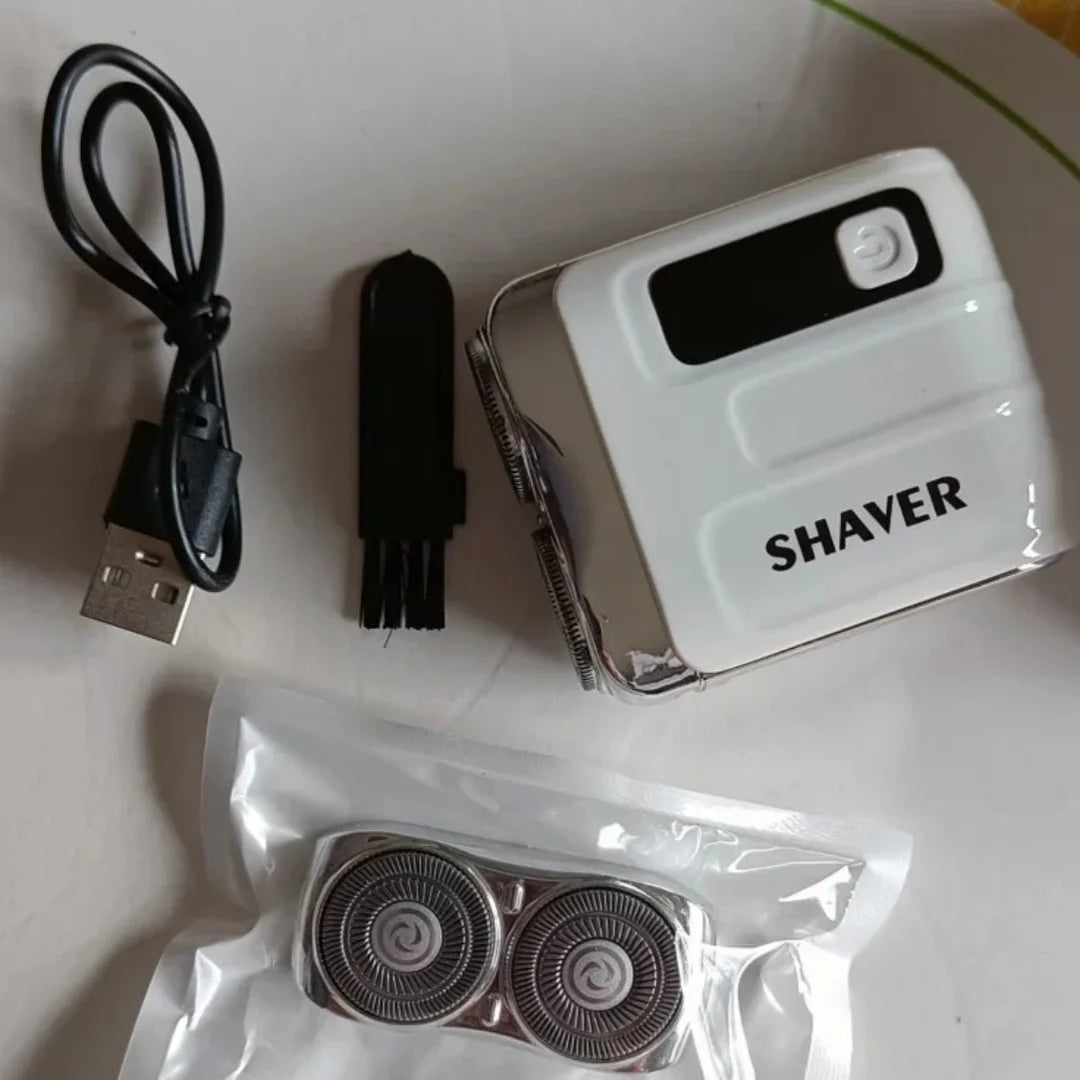 XMSJ Dual Blade Waterproof Rechargeable Electric Shaver for Men