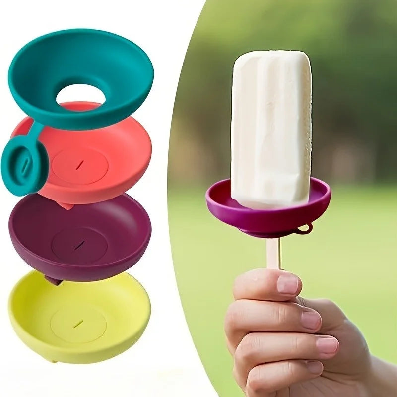 Ice Cream Cone Holder Rack with Drip Cap – Leak Proof Tray