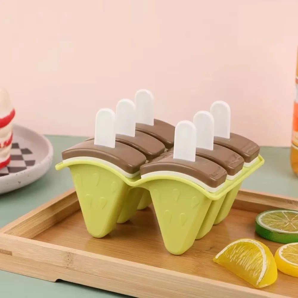 Watermelon Popsicle Molds 4/6 Grid Reusable Food-Grade DIY