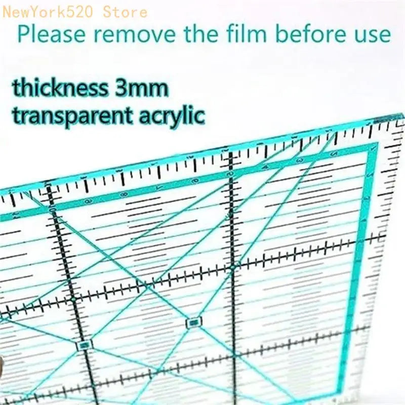 4-Piece Clear Acrylic Quilting Ruler Set – Patchwork Templates