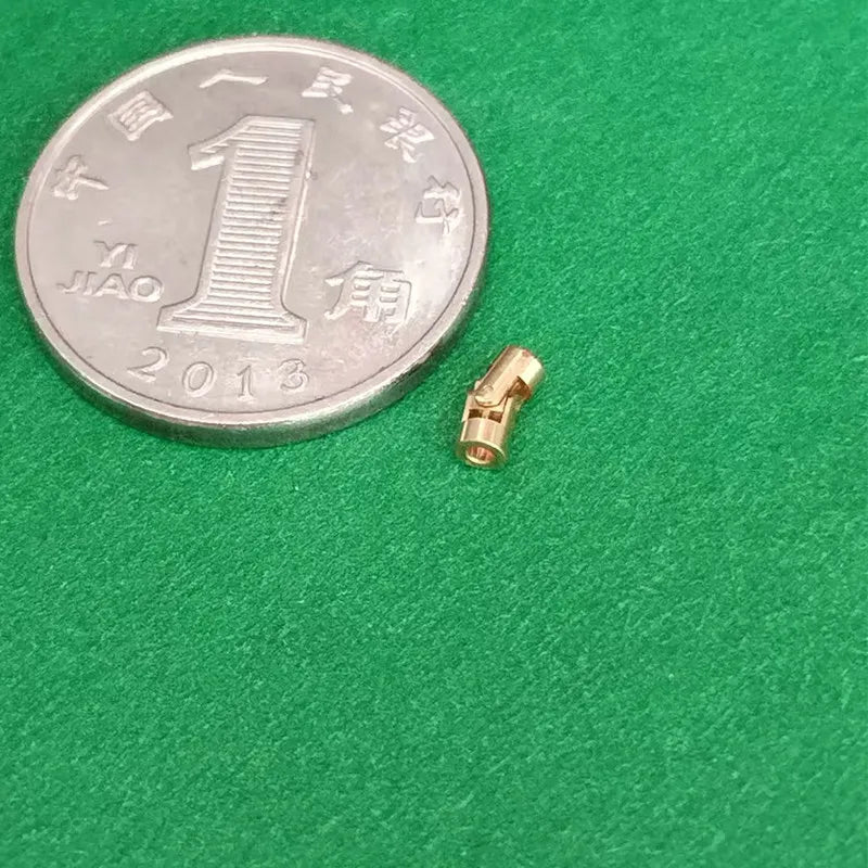 Mini Brass Universal Joint Coupling 2mm/1.5mm for Scale Models