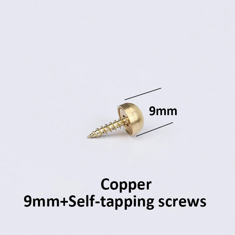 8-Pack Brass Decorative Screw Caps – Antique Copper Mirror Fix