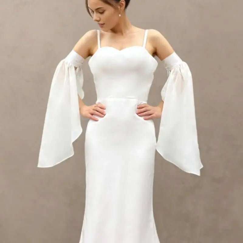 Women's Sheer Tulle Detachable Arm Sleeves | Sun & Bridal