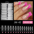 120pcs French Acrylic Nail Extension Mold Full Cover Press On Kit