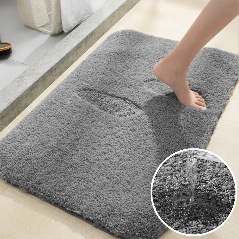 3-Piece Microfibre Bath Mat Set – Non-Slip & Absorbent