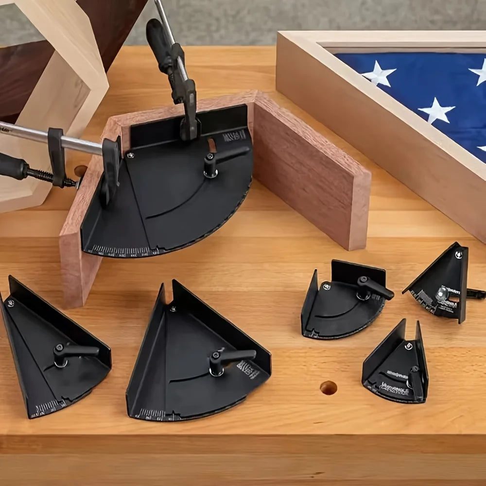 Adjustable Angle Clamp – Aluminum Woodworking Protractor 22.5–180°