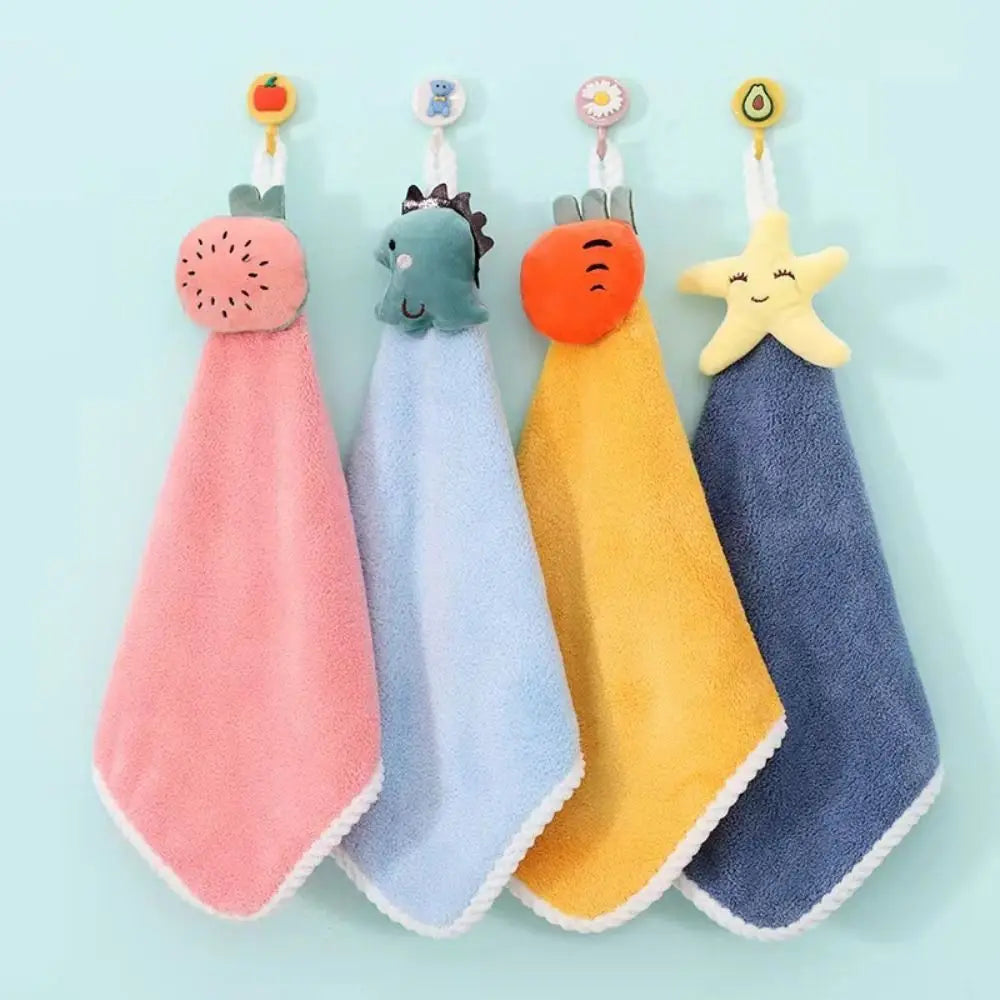 Coral Fleece Microfiber Hanging Hand Towels – Super Absorbent