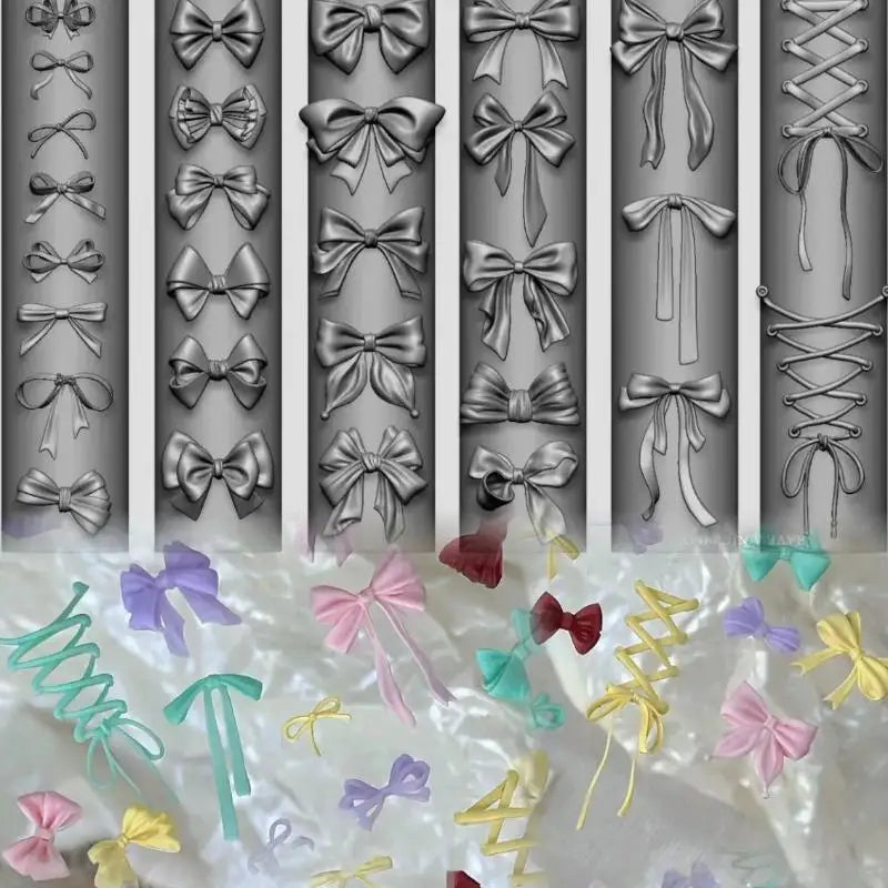 3D Magnolia Silicone Nail Art Mold – DIY Floral Carving Template
