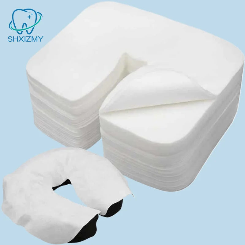 100/200Pcs Disposable Cotton Massage Headrest Face Pads