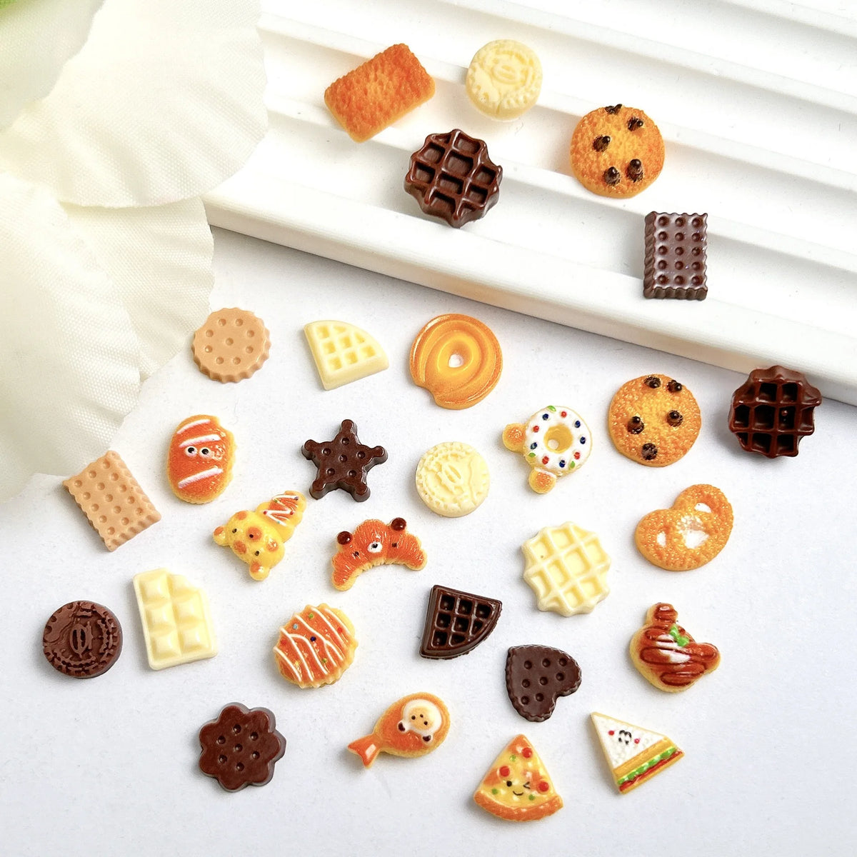 3D Dessert Nail Charms – 20PCS Resin Food Nail Art Decorations