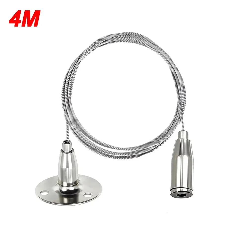 1.5mm Stainless Steel Wire Rope Suspension Kit – Adjustable Hook