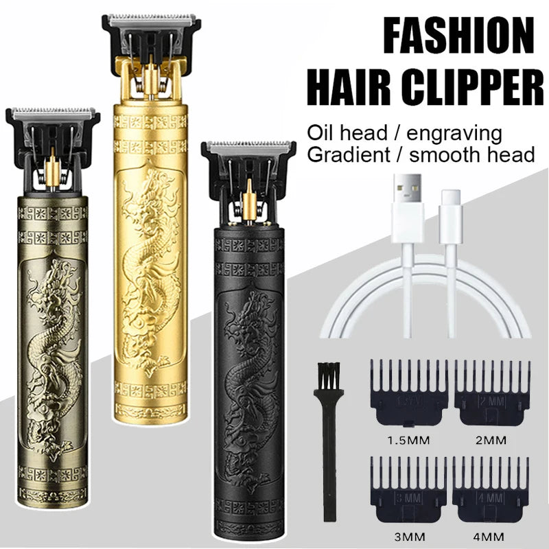 XMSJ T9 Cordless Hair Clipper USB Fast Charging Trimmer for Men