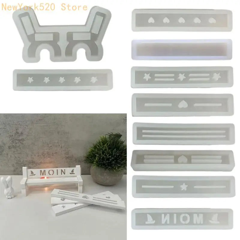 Bench & Chair Silicone Molds – Resin Plaster DIY Casting