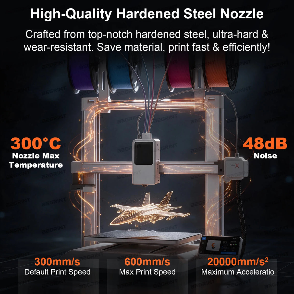 Bimetallic Hardened Steel Nozzle – Anycubic Kobra X & Kobra 4