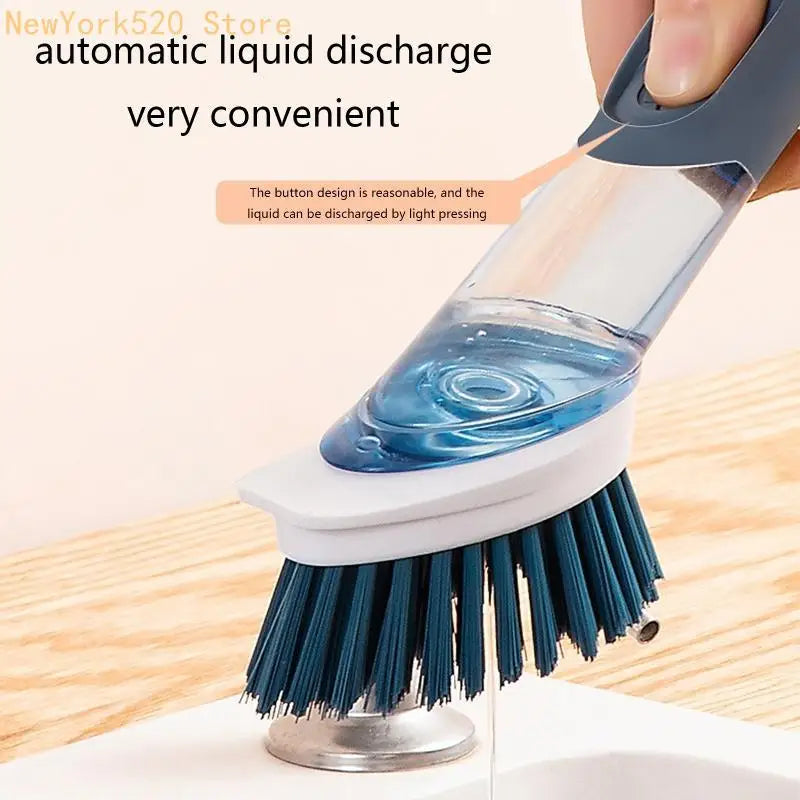Soap Dispensing Dish Brush Set – 4 Replacement Heads