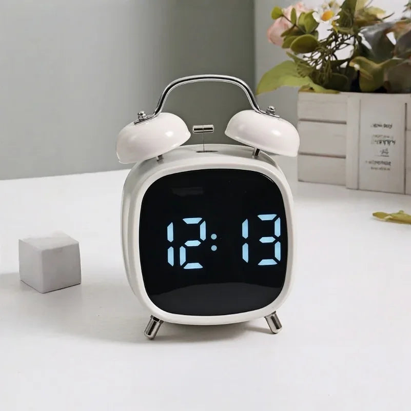 Voice Control LED Digital Alarm Clock – Loud, Night Mode