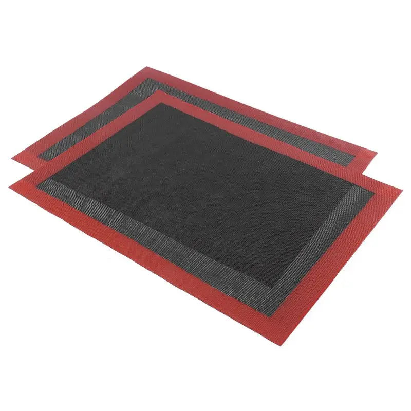 2-Pack Non-Stick Silicone Baking Mat – Perforated Mesh Oven Liner