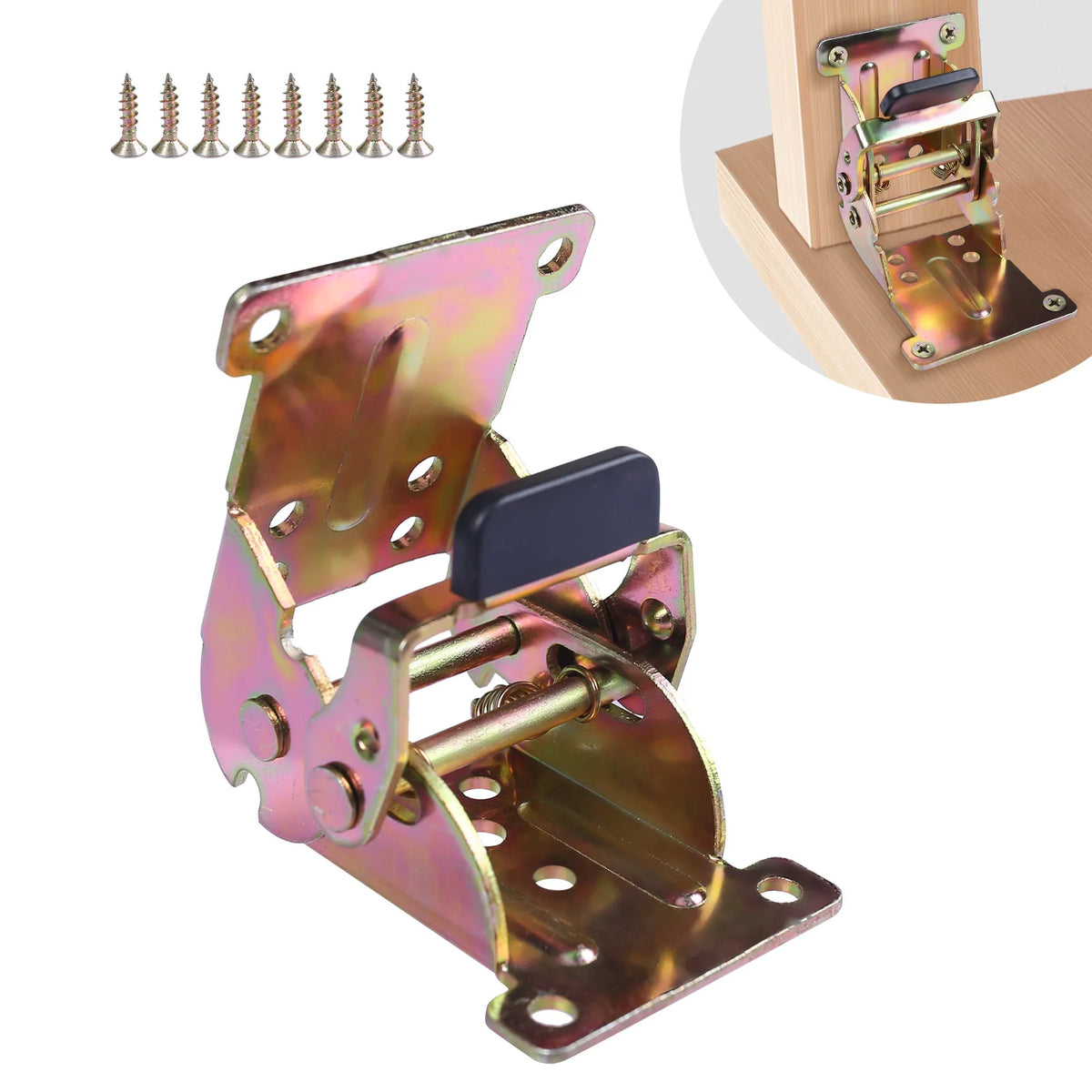 Self-Locking Folding Leg Hinge Bracket 0–180° with Screws