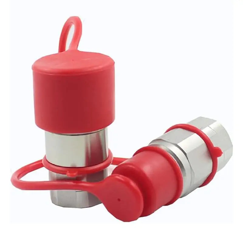 3/4" NPT Skid Steer Flat Face Hydraulic Quick Connect Coupler Set