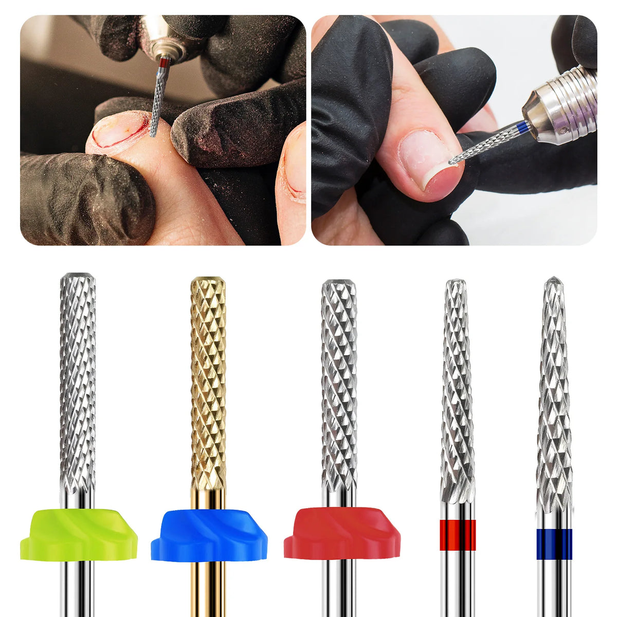 Carbide Nail Drill Bits 3/32" Tungsten Steel – Manicure & Pedicure