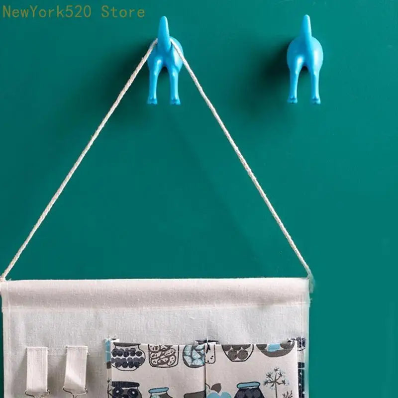 4Pcs Nordic Dog Tail Wall Hooks – Hat Key Coat Hanger