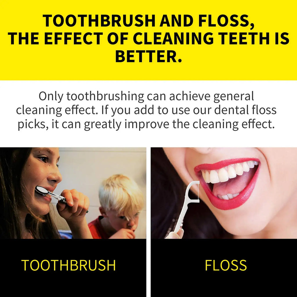 VIBE Dental Floss Picks High-Strength Disposable – 2/3/5 Boxes