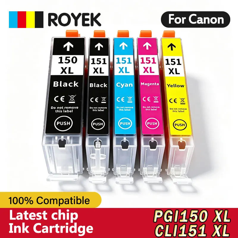 PGI-150 CLI-151 Compatible Ink Cartridges for Canon PIXMA