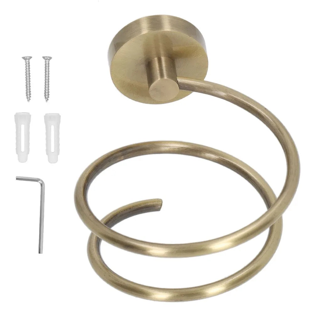 Wall Mounted Stainless Steel Hair Dryer Holder – Rust Proof