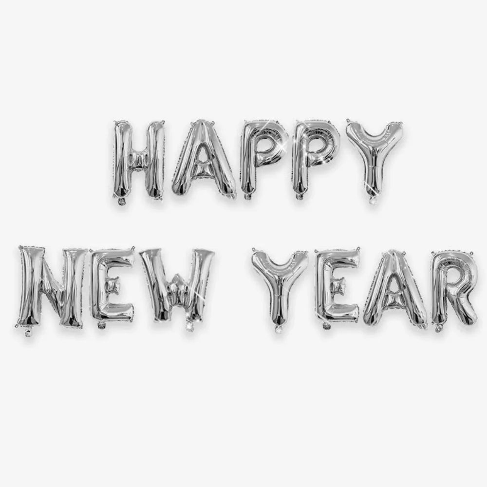 Happy New Year 2027 Foil Balloon Set – Party Decorations