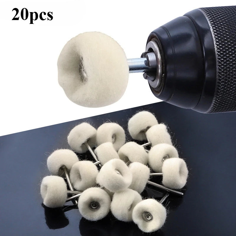 20pcs Nylon Mini Abrasive Brush Set – Rotary Tool Polishing Wheels