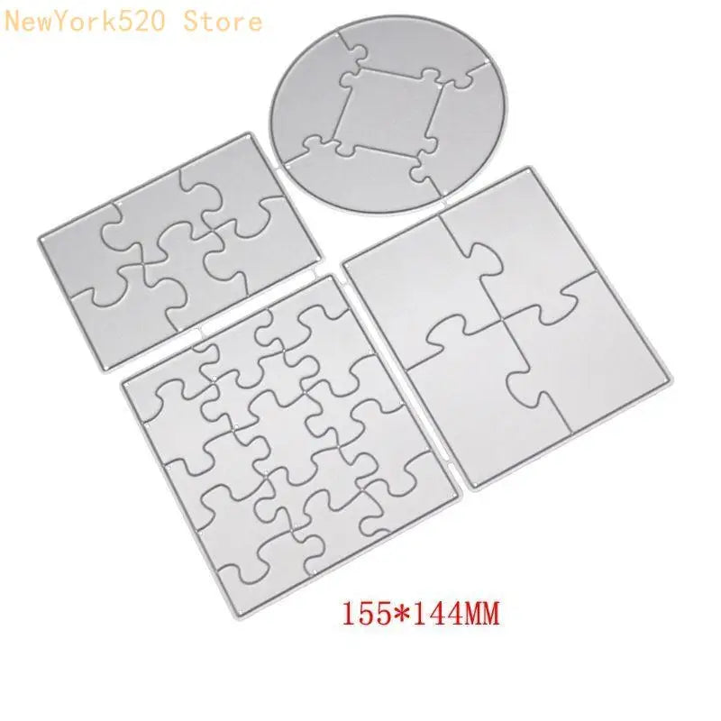 Puzzle Metal Cutting Die Stencil for Scrapbooking & Cards