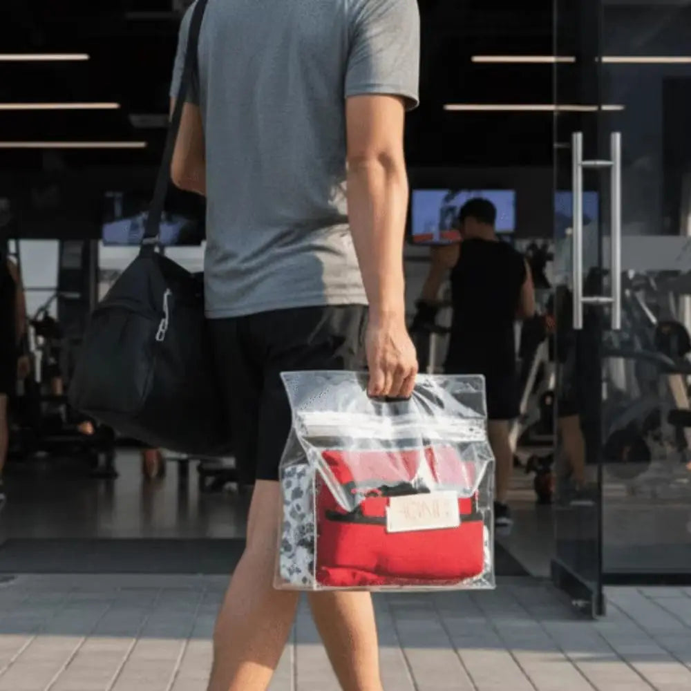Large EVA Travel Toiletry Bag – Wet Dry Separation Zipper