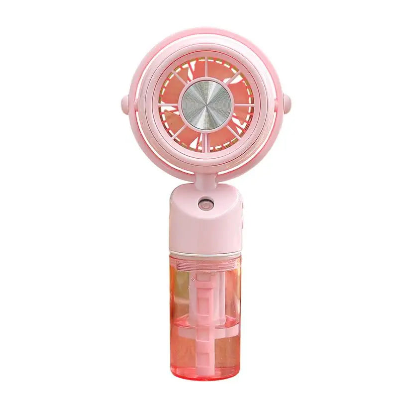 Rechargeable Handheld Misting Fan – 3-Speed Portable Cooling