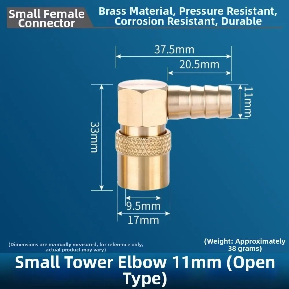 Brass Female Mold Quick Coupler – Open Flow Cooling Connector